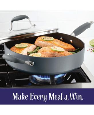 Advanced Home Hard-Anodized Nonstick 5-Qt. Saut&eacute; Pan with Helper Handle