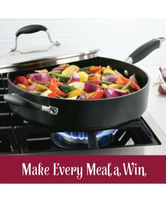 Advanced Home Hard-Anodized Nonstick 5-Qt. Saut&eacute; Pan with Helper Handle