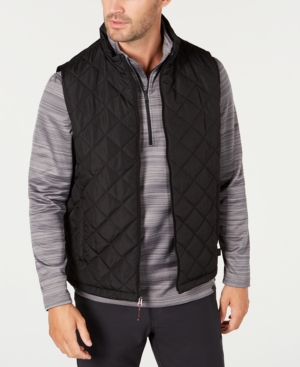 Shop Hawke & Co. Men's Diamond Quilted Vest, Created For Macy's In Carbon