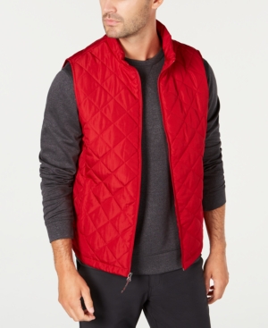 HAWKE & CO. MEN'S DIAMOND QUILTED VEST, CREATED FOR MACY'S
