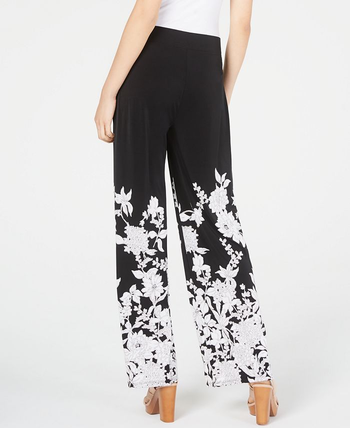 INC International Concepts INC Petite Floral-Print Pull-On Pants ...