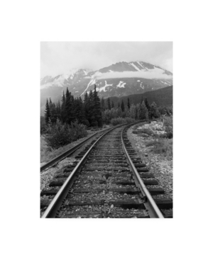 Trademark Global Monte Nagler Railroad Tracks Alaska Canvas Art In Multi