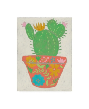 Trademark Global Chariklia Zarris Happy Cactus I Canvas Art In Multi