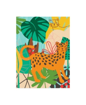 Trademark Global June Erica Vess Graphic Jungle Iv Canvas Art In Multi