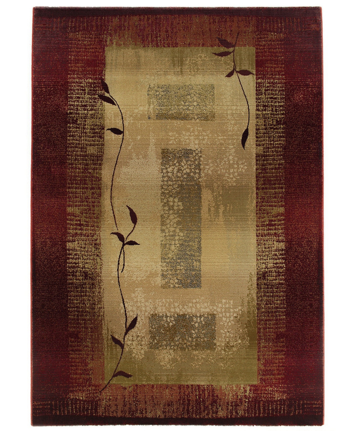 Oriental Weavers Area Rug, Generations 544X Shadow Vine 9'9in x 12'2in - Brown