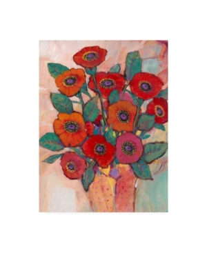 Trademark Global Tim O'toole Poppies In A Vase Ii Canvas Art In Multi
