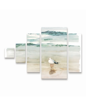 Trademark Global Victoria Borges Seagull Cove Ii Multi Panel Art Set Right Heavy Diamond In Multi