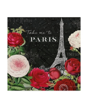 Trademark Global Katie Pertiet Rouge Paris Iii Black Canvas Art In Multi