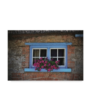 Trademark Global Christine Sainte-laudy Blue Window Canvas Art In Multi