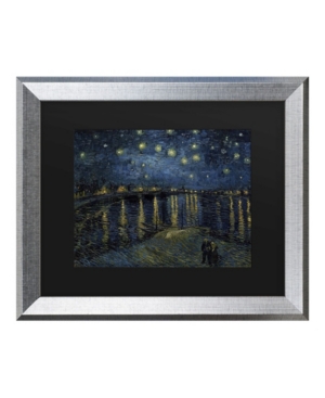 Trademark Global Vincent Van Gogh The Starry Night Ii Matted Framed Art In Multi