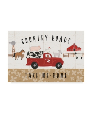 Trademark Global Laura Marshall Country Roads I Canvas Art In Multi