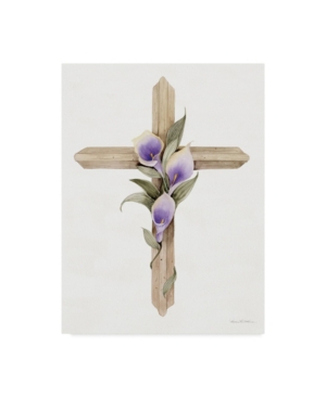 Trademark Global Kathleen Parr Mckenna Easter Blessing Cross Ii Canvas Art In Multi