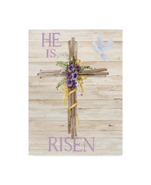 Trademark Global Kathleen Parr Mckenna Easter Blessing Saying Iii With Cross V2 Canvas Art In Multi