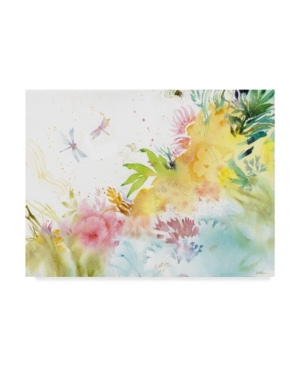 Trademark Global Sheila Golden Dragonfly Harmony Canvas Art In Multi