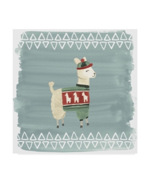 June Erica Vess Winter Wonder Llama Iii Canvas Art - 15