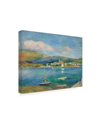 Trademark Global Pierre Auguste Renoir Port de peche, Vue de Fontarabie depuis Hendaye Canvas Art - 15.5" x 21"