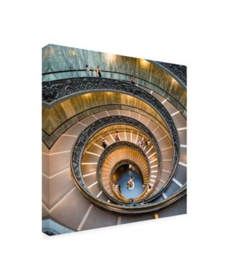 Trademark Global Philippe Hugonnard Dolce Vita Rome 3 Spiral Staircase Canvas Art - 15.5" x 21"