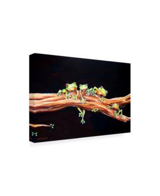 Deborah Broughton Frog Froggie hood Canvas Art - 19.5" x 26"