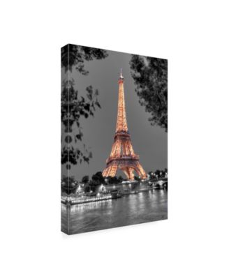 Alan Blaustein Nuit sur la Seine Canvas Art - 19.5" x 26"