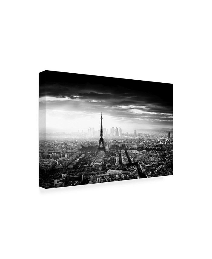 Trademark Global Jaco Marx Paris Eiffel In The Dark Canvas Art 15 X 