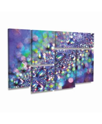 Beata Czyzowska Young Colours of the Rainbow Multi Panel Art Set 6 Piece - 49" x 19"