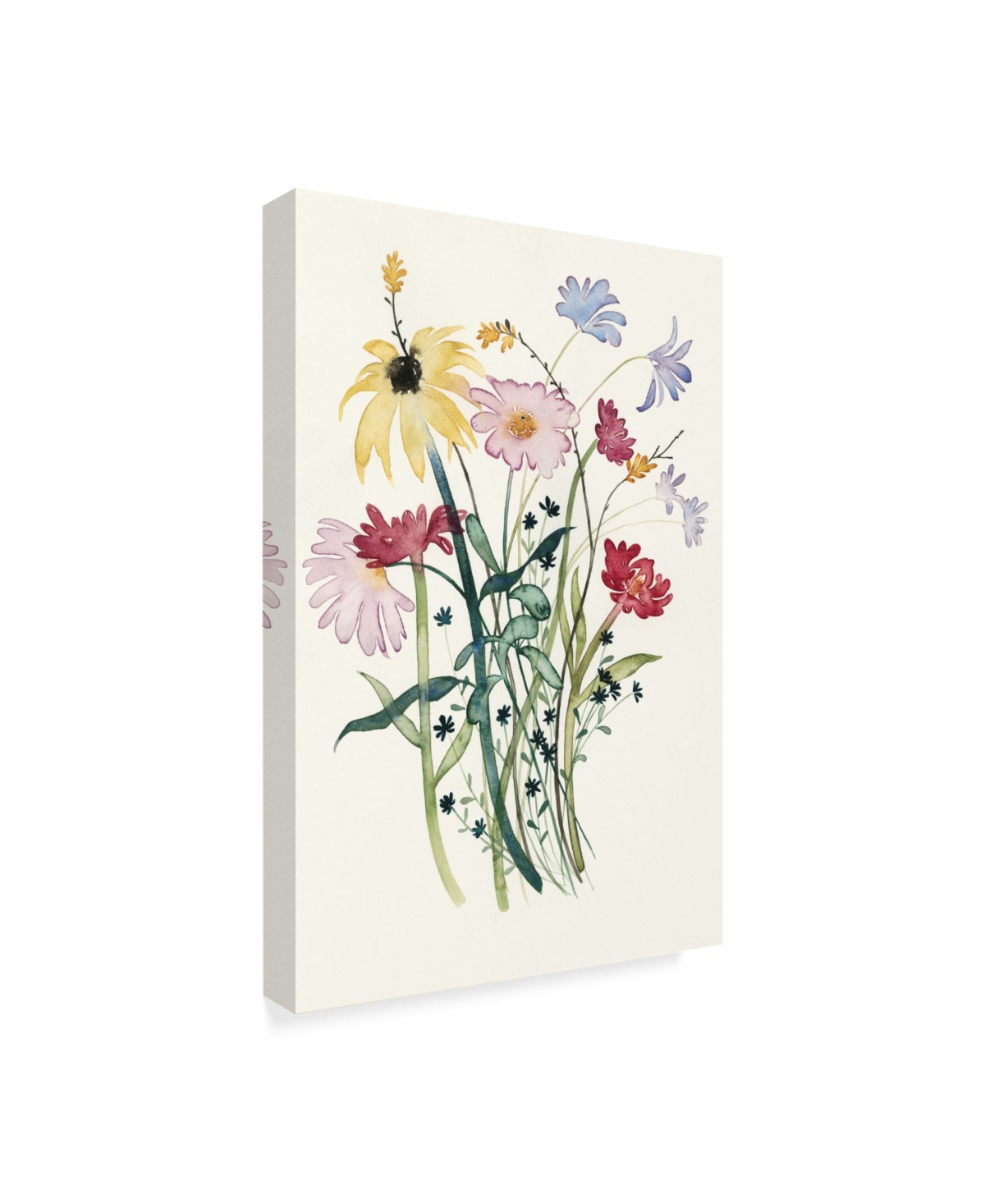 Grace Popp Wildflower Watercolor I Canvas Art -