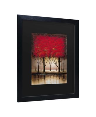 Masters Fine Art Serenade in Red Matted Framed Art - 15" x 20"