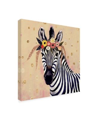 Trademark Global Victoria Borges Klimt Zebra II Canvas Art - 15" x 20"