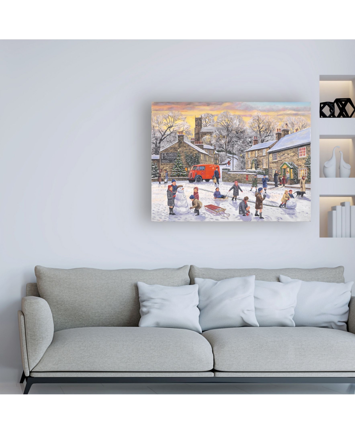 Trevor Mitchell Christmas Holidays Canvas Art -