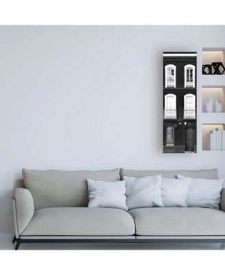 Trademark Global Philippe Hugonnard Made in Spain 2 Facade of Traditional Spanish Building B&W Canvas Art - 27" x 33.5"