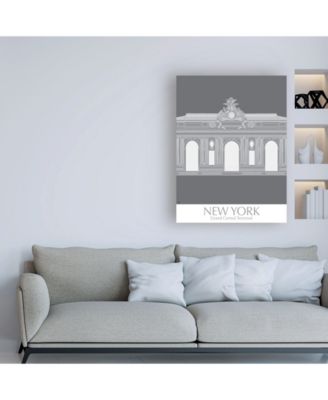 Trademark Global Fab Funky New York Grand Central Monochrome Canvas Art ...