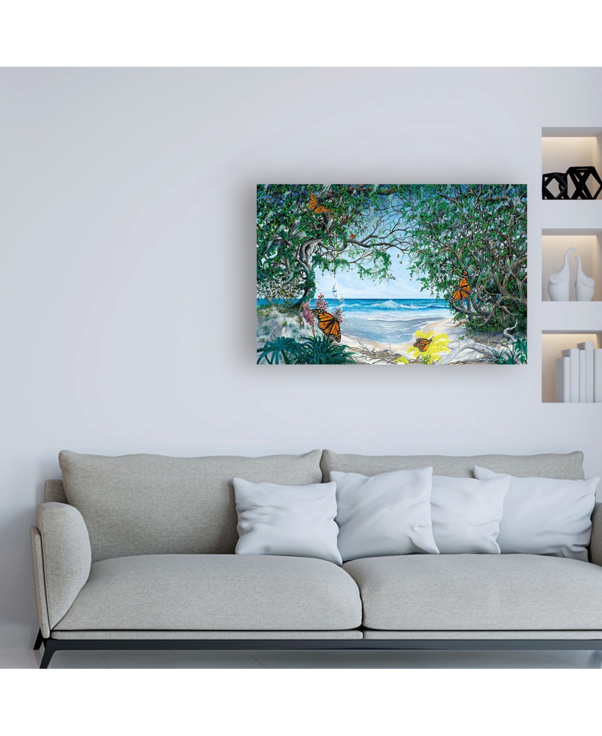 Dann Spider Warren Invasion of the Monarchs Canvas Art -