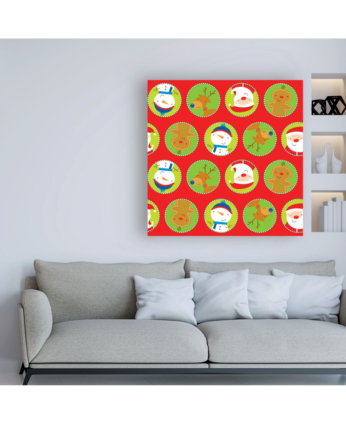 Holli Conger Winter Wishes repeat 1 Canvas Art -