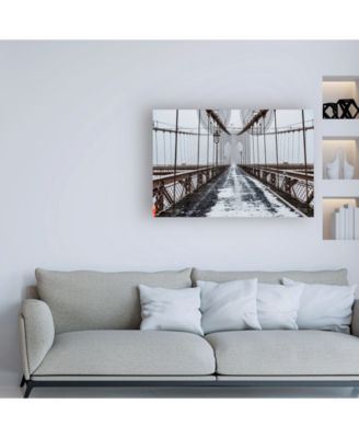 Trademark Global Bruce Gett The Brooklyn Bridge Canvas Art - 15.5" x 21"