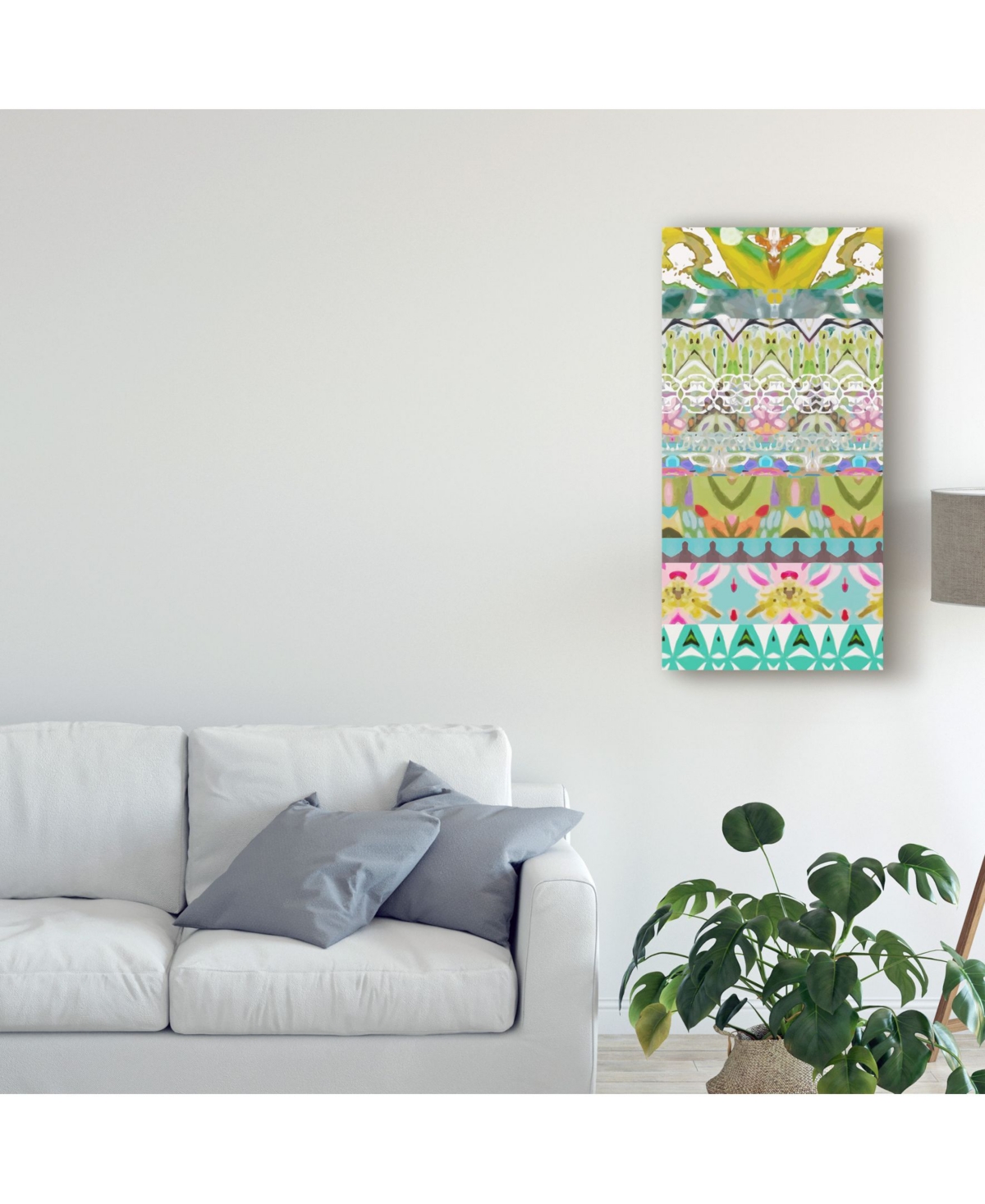Karen Fields Border Boho Ii Canvas Art -