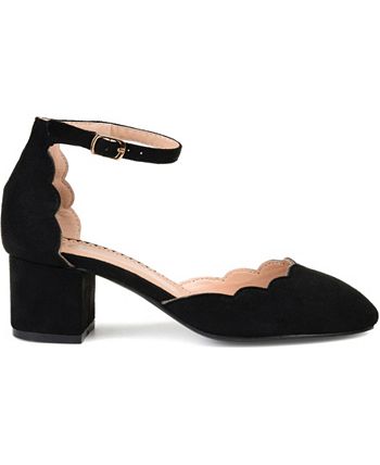 Journee Collection Women's Edna Ankle Strap Heels - Macy's