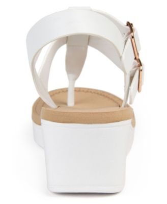 Women's Bianca Double Buckle Platform Wedge Sandals