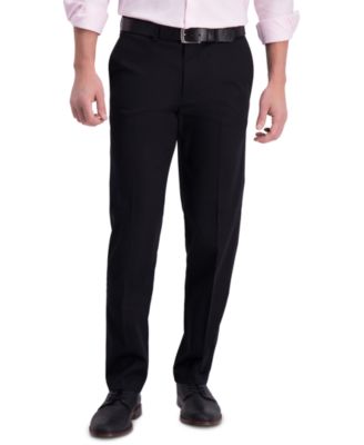 Haggar - Men's Premium Classic-Fit Performance Stretch Non-Iron Flat-Front Dress Pants