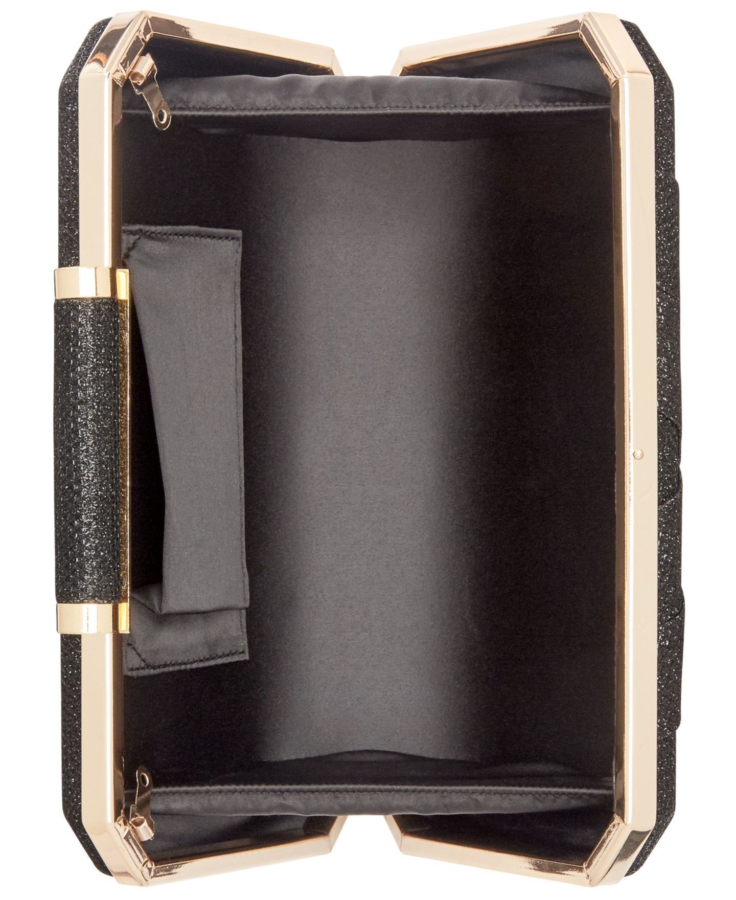 Женский клатч I.N.C. International Concepts Lindsayy XX Lurex Clutch, цвет: Чёрный / Золотой — фото 3