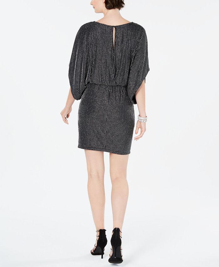 Jessica howard metallic shimmer blouson dress clearance