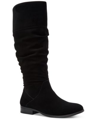 black boots macys womens