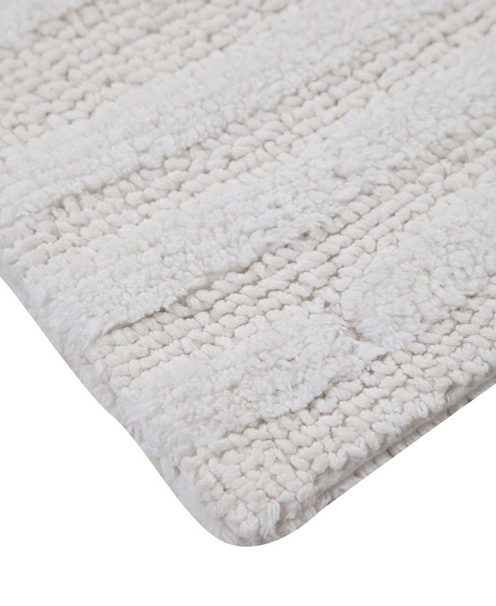 Avanti Linens Dotted Circles Bath Rug - 24" X 60" Oversized Cotton Bathroom Mat, Skid Resistant, Machine Washable - View #3
