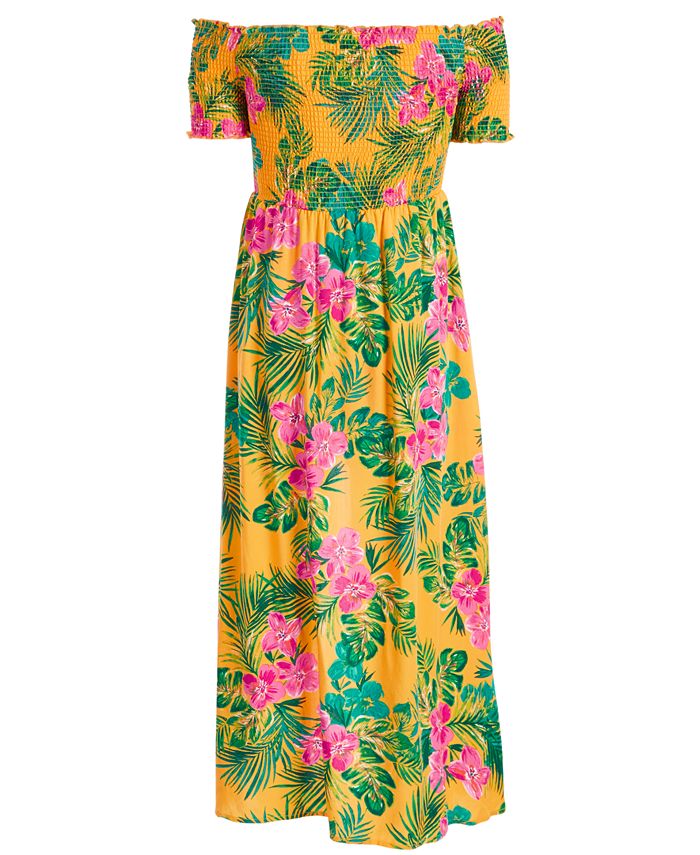Epic Threads Big Girls Floral-Print Walkthrough Romper Dress, Created ...