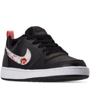 image of Nike Girls Court Borough Low Vintage Floral Casual Sneakers from Finish Line