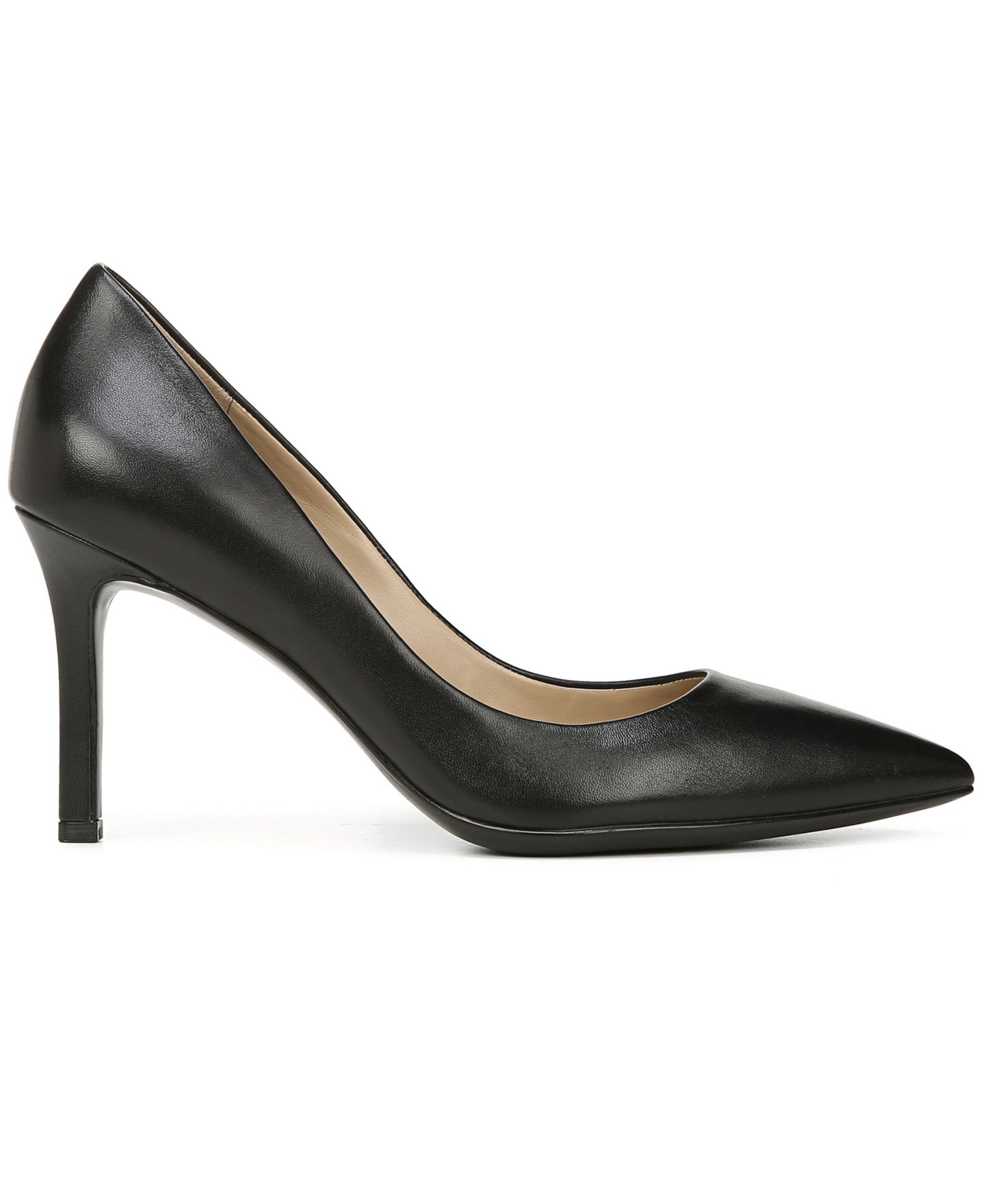 Женские туфли Naturalizer Anna Pointed Toe Pumps, цвет: Чёрный кожаный — фото 2