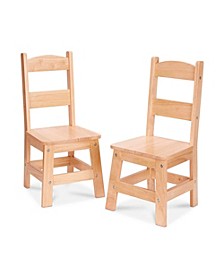 Wooden Chair Pair - Natural