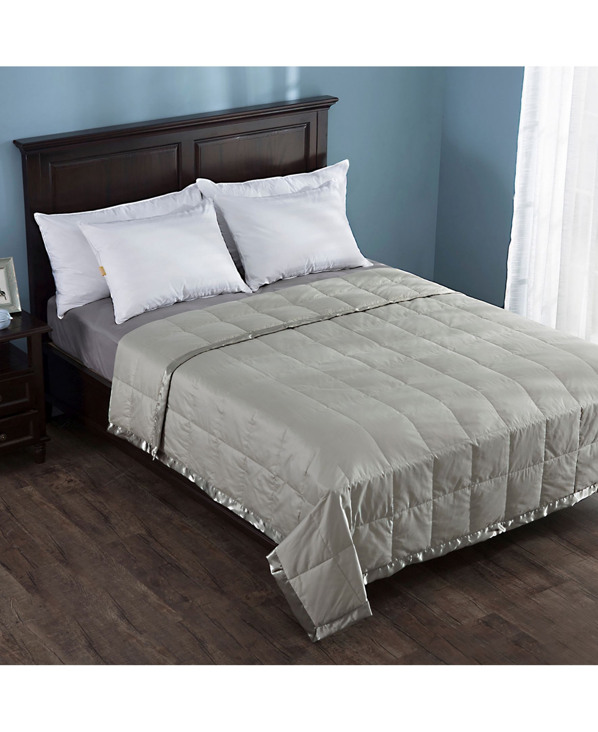 Puredown Lightweight Down Blanket with Satin Weave Full Queen Macy s