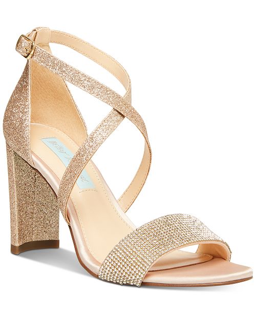 Blue By Betsey Johnson Bella Evening Sandals Created For Macy S