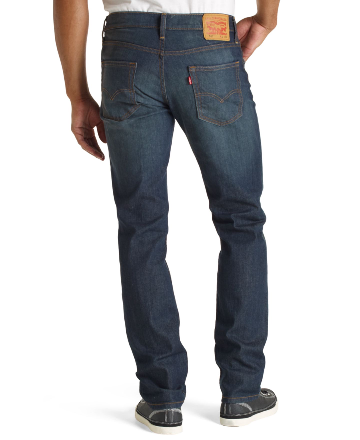 Мужские джинсы Levi's 514™ Straight-Fit, цвет: Тёмно-синий — фото 2