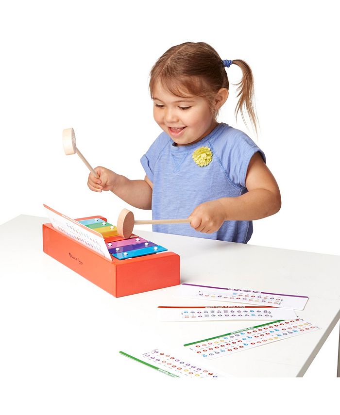 Melissa & doug bébi és tipegő fajátékok, húzható xylophone